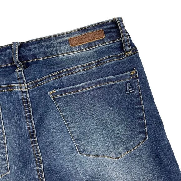 Articles of Society Distressed Denim Raw Hem Skinny Ankle Jeans Women’s Size 28 - Picture 4 of 11
